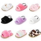 Новая теплая детская обувь для девочек флисовая младенческой фиолетовый Тапочки Новорожденные Девочки Малыши противоскользящая мягкая подошва, для тех, кто только начинает ходить, детская кроватка обувь