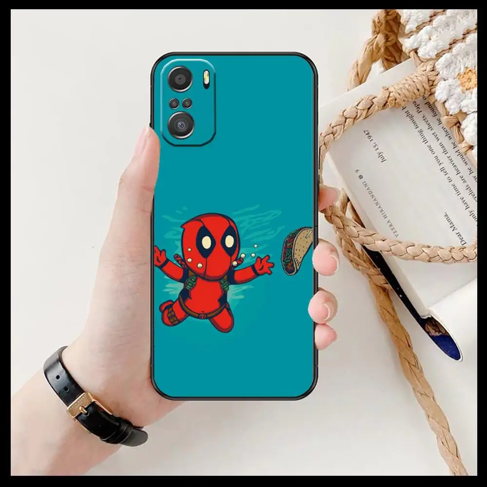 deadpool marvel spider man cartoon phone case for xiaomi redmi note 10 9 9s 8 7 6 5 a pro s t black cover silicone back pre styl free global shipping