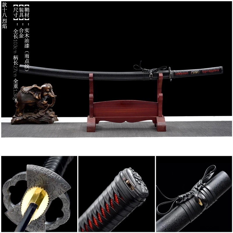 

Tanto/Wakizashi/Katana Real Steel Japanese Samurai Swords Handforged Blade Full Tang Antique Knifes New Arrival