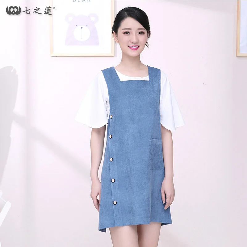 Новая корейская мода милый жилет-стиль домашняя кухня фартук вельветовый