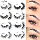 Норковые ресницы Visofree, накладные ресницы крест-накрест, не требующие жестокости, норковые ресницы, макияж, наращивание ресниц ресницы многоразового применения