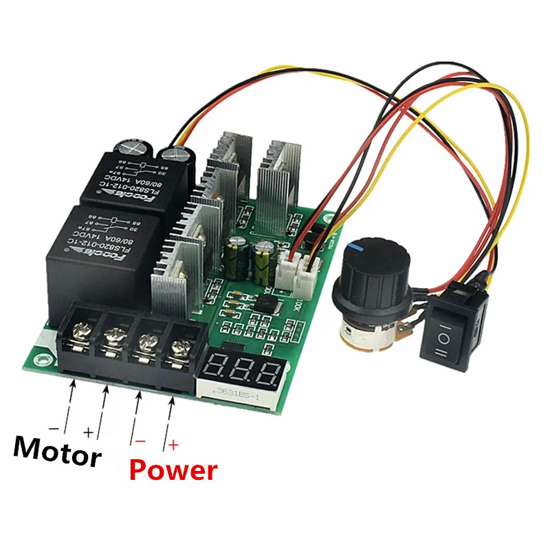 1 шт. ШИМ контроллер скорости двигателя постоянного тока вращение по часовой