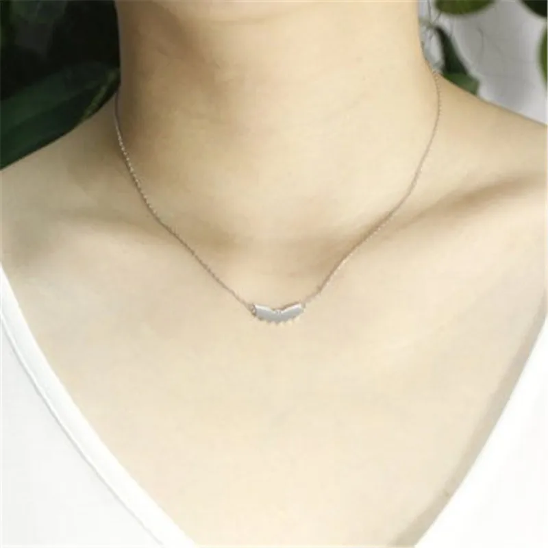 Классическое ожерелье в виде животного простое с подвеской летучая мышь для