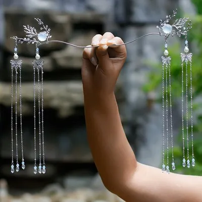 Шпилька для волос в стиле древнего костюма старинном с кисточкой ханьфу