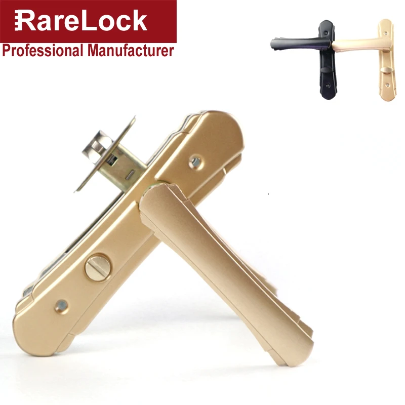 Rarelock дверная ручка без ключа, замок для спальни, ванной комнаты, женский гардероб, платье, примерочная комната, Туалет, для общего удобства MS526 ii