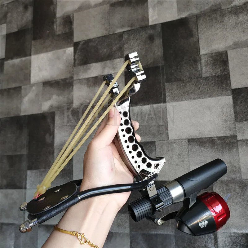 Набор для охоты на рыбу Рогатка браслет руку резиновая повязка нержавеющая сталь