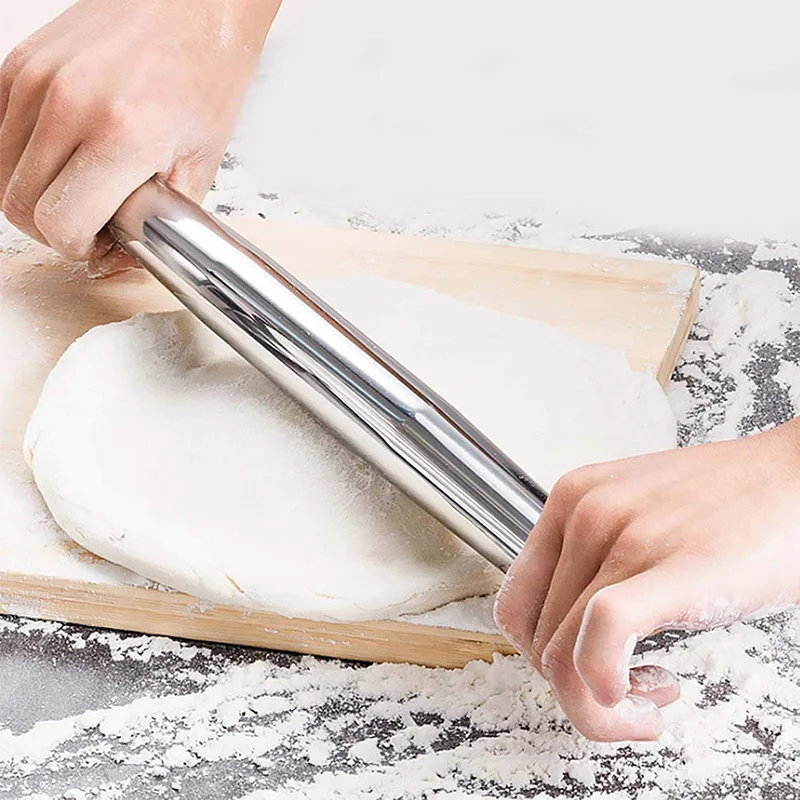 Нержавеющая сталь Скалка Гладкий антипригарный пельмени из теста инструменты