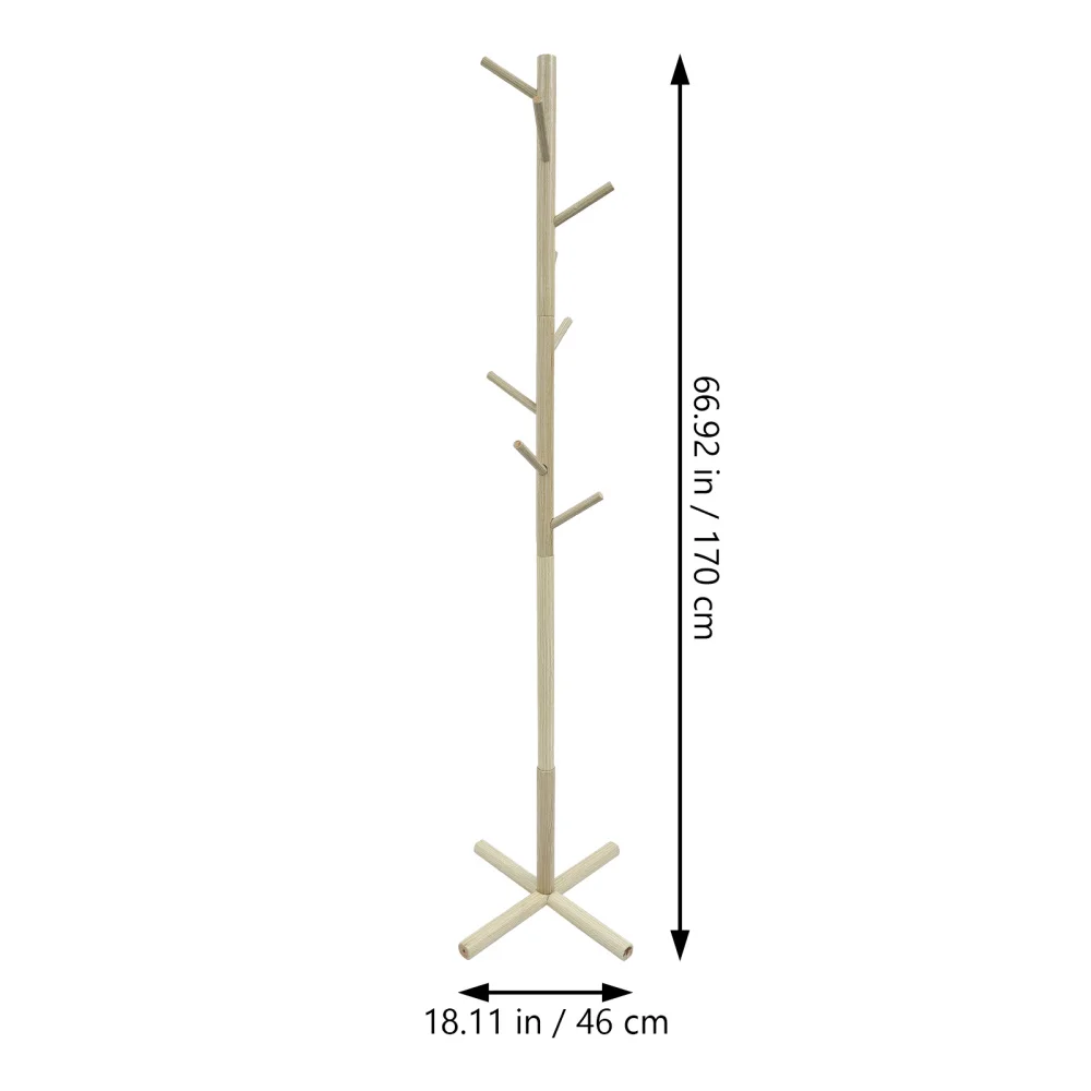 

Multi-functional Garment Rack Practical Clothes Hanger Wooden Clothes Stand