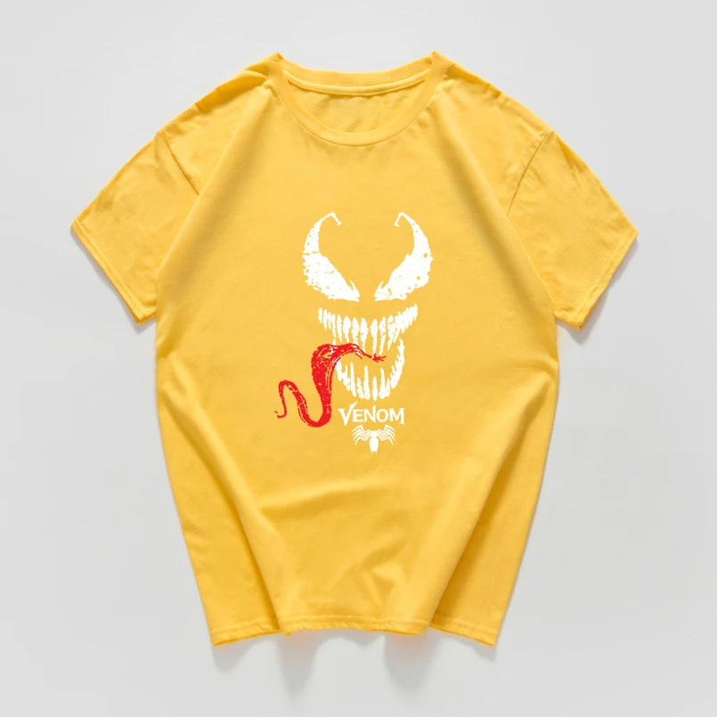 

venom cotton t-shirt women Graphic vintage tee shirt femme oversized streetwear aesthetic hip hop woman t-shirts women clothing