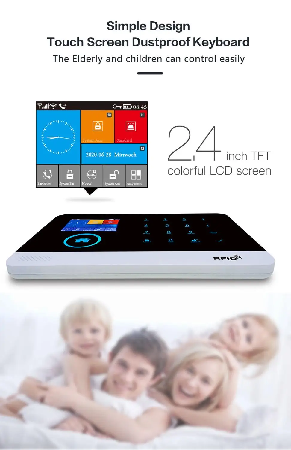 Tuya беспроводной домашний WIFI 4G GSM GPRS охранная Домашняя безопасность с датчиком