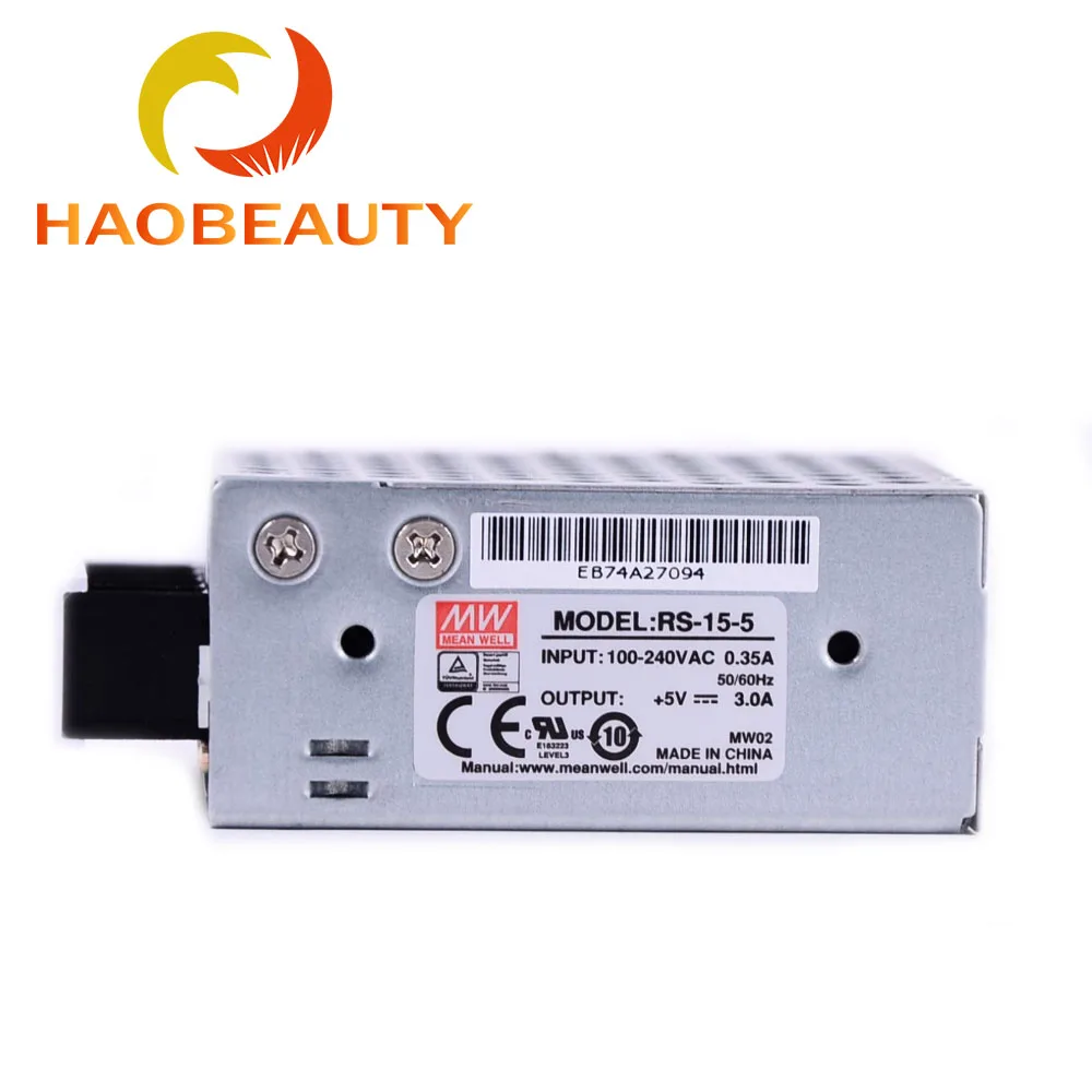 Импульсный источник питания MEANWELL RS 15 5 DC5V 3A сетчатый чехол небольшого объема Вт