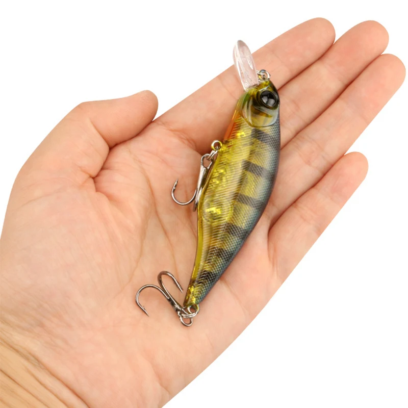 

Fishing Lure 95mm 11.4g 3D Eyes Crankbait Wobbler Artificial Plastic Hard Bait Fishing Tackle Reservoir Pond