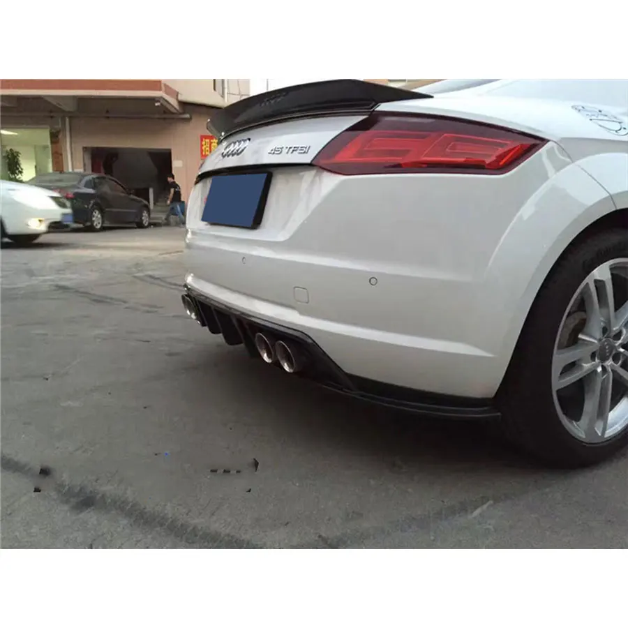 Баланс его Стиль TT TTS углеродного волокна спойлер на задний багажник крыло для Audi