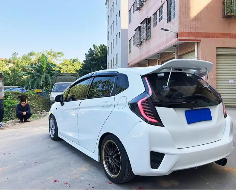 ABS автомобильные задние крылья для багажника модель JDM ДЛЯ Honda JAZZ FIT GK5 2014 2015 2016 2017
