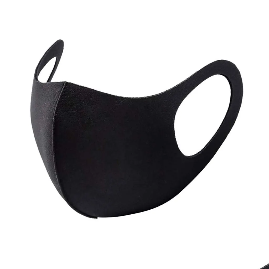 

10PCS Unisex Washable Reusable Earloop Face Mask Ice Silk Cotton Breathable Dustproof Mouth Mask WindProof PM2.5 Protective mask