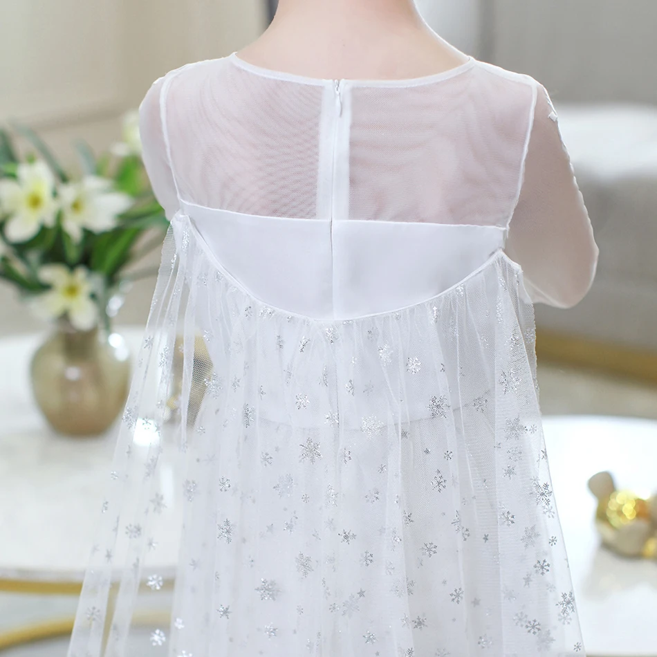 

Girls Elsa Dress Kids Snow Queen 2 Princess Fancy Disguise Children Carnival Cosplay Party Birthday Costume Halloween Clothes