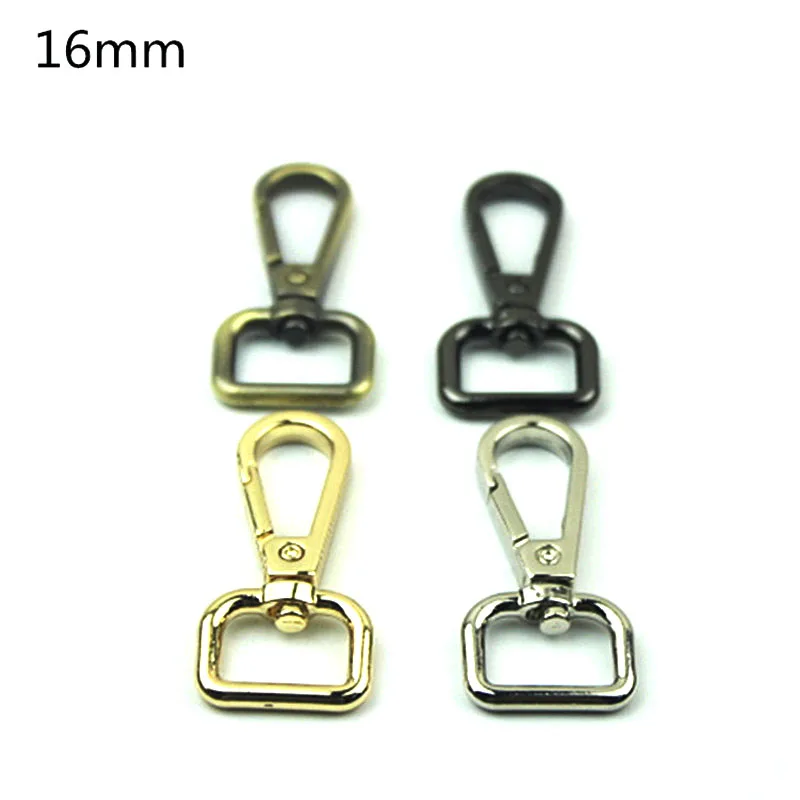 20 штук 16 мм Крючки Металлические пряжки застежки для женской сумки Поворотный