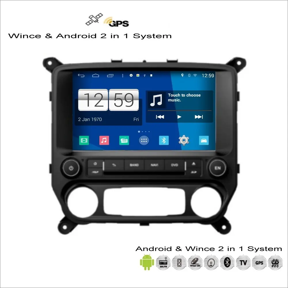 Liorlee для Chevrolet Silverado GMC Sierra автомобиля Android Мультимедиа Радио CD DVD плеер GPS Navi