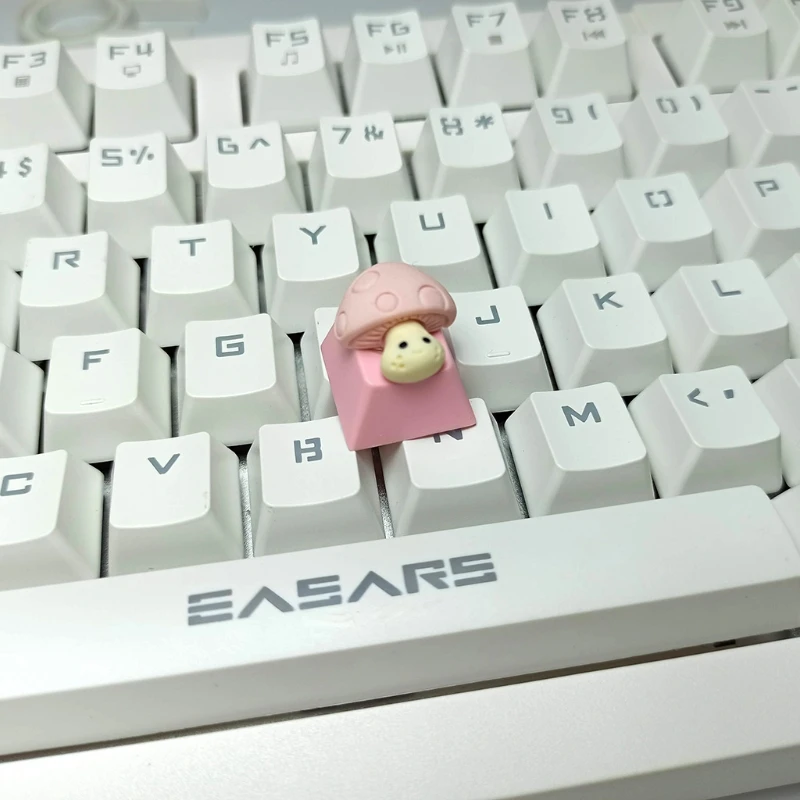 PBT Pink Pretty Pastel Keycap Mechanical Keyboard Keycap OEM Profile R4 Height