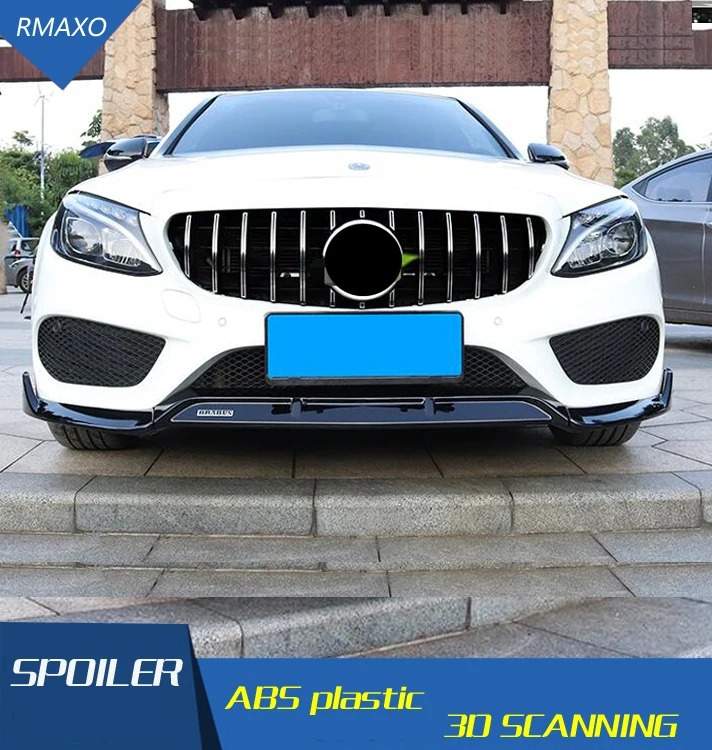 Спойлер для кузова W205 2016 2018 Mercedes Benz C Class ABS задний спойлер заднего бампера