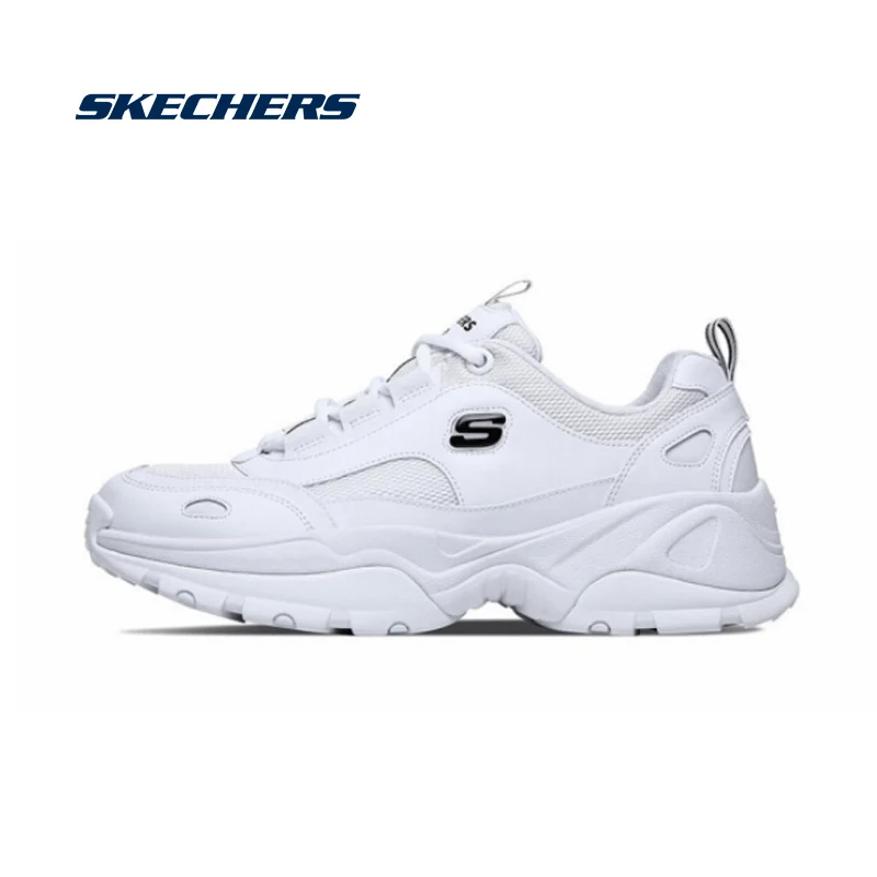 Кеды Skechers de lites мужские Вулканизированная подошва на шнуровке кроссовки