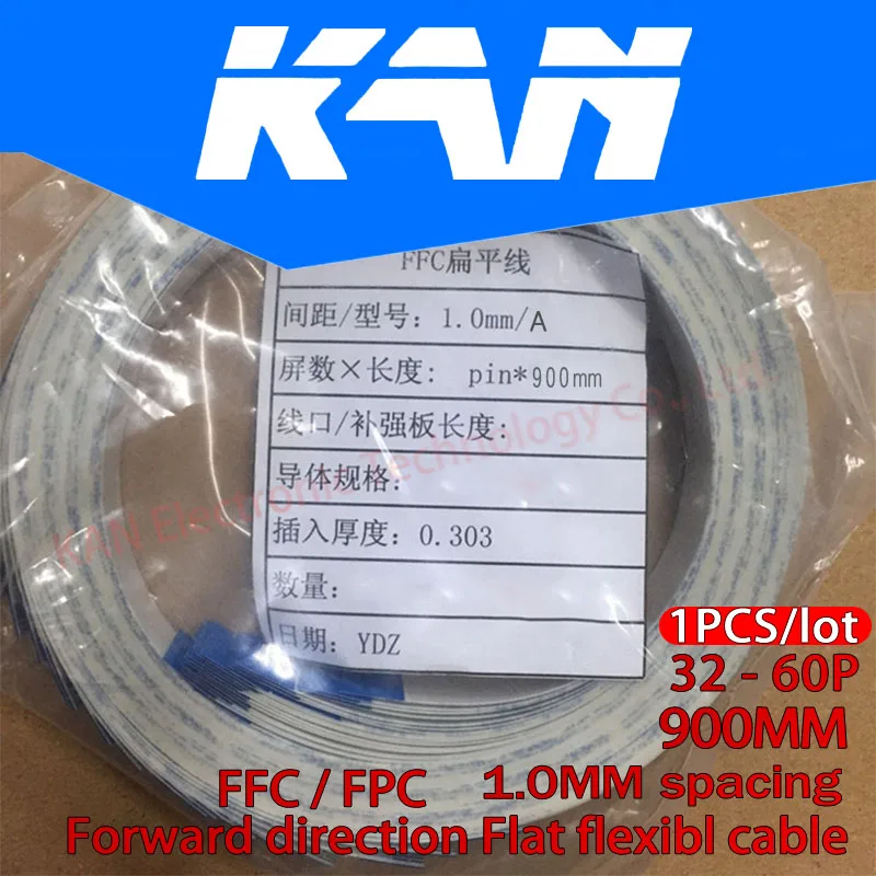1 шт плоский гибкий кабель FFC FPC AWM 20624 80C 60В VW-1 900 мм направление движения вперед