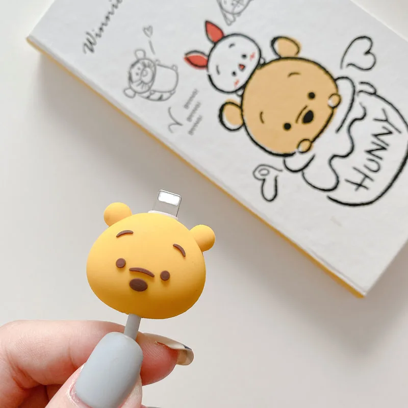 cartoon animal cable protector for iphone huawei usb charging cute cable cord holder protective case earphone cable decor cover free global shipping