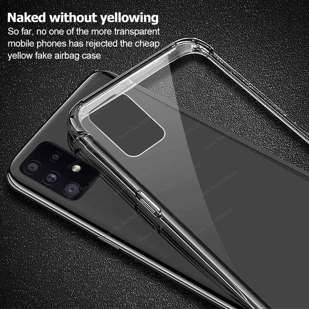 

Shockproof Phone Case For Samsung Galaxy A52 A32 A72 A12 A42 F62 M62 5G A525F A325F 215F 725F 62F 62M Silicone Case Back Cover
