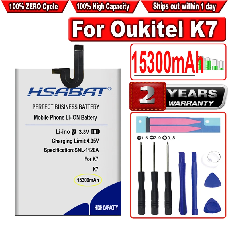 

Аккумулятор HSABAT K7 15300 мА · ч для Oukitel K7