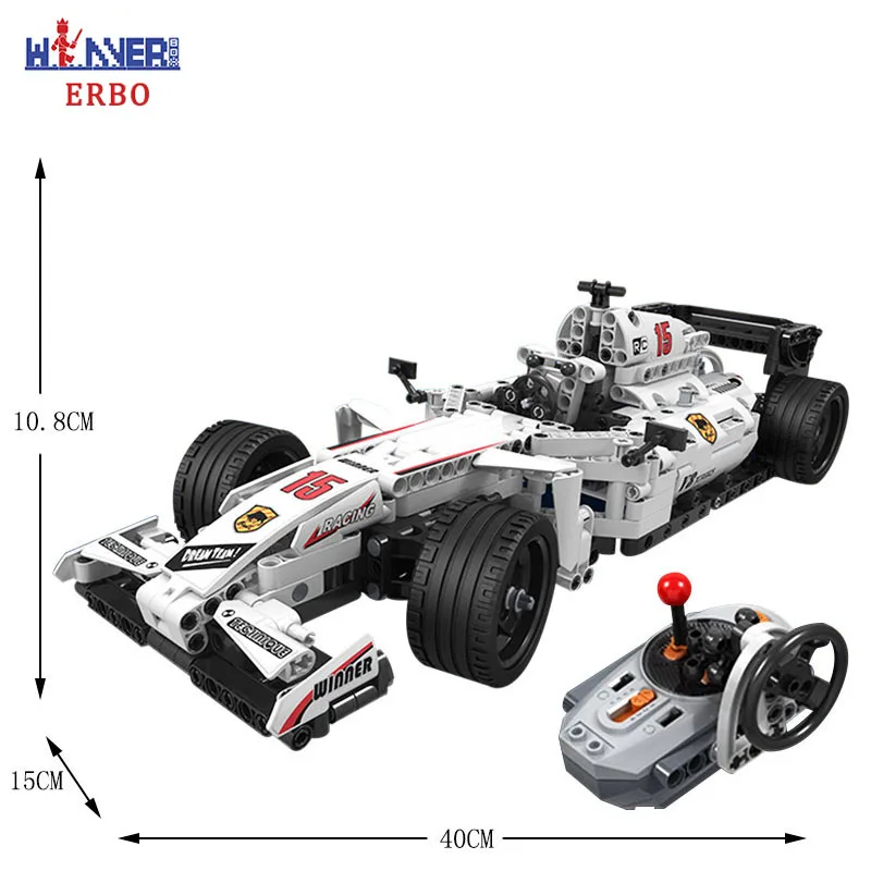 ERBO 729 шт RC автомобиль кирпичи совместимые строительные блоки техника