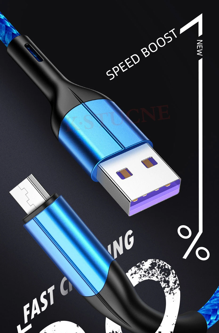 KSTUCNE Micro USB кабель зарядное устройство для samsung Galaxy S7 Быстрая зарядка мобильного телефона зарядное устройство Шнур для huawei Планшета USB кабель провод