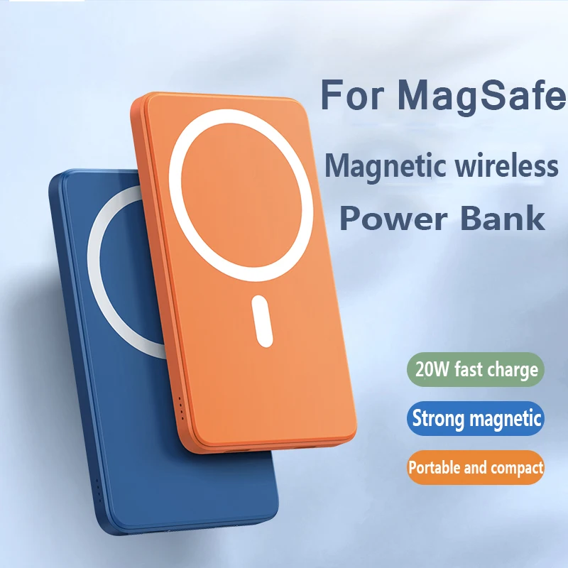 Новинка 2021 10000 мАч 15 Вт магнитный беспроводной внешний аккумулятор magsafe для iphone 12