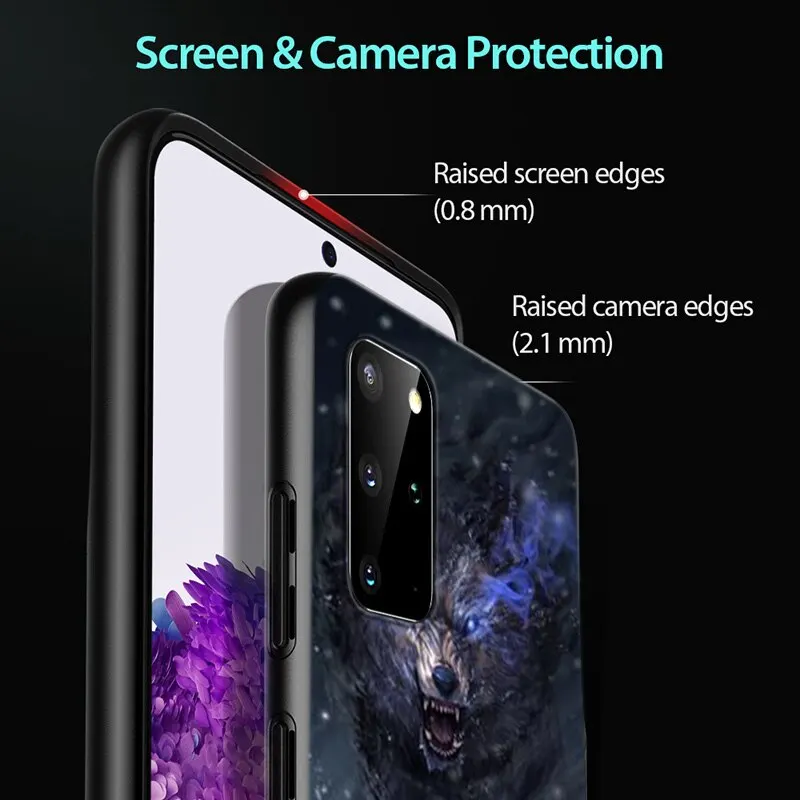 

Cute Snow Wolf for Samsung Galaxy A12 S20 FE Plus Ultra Note 10 Lite A91 A71 A51 A42 A21S 5G Phone Case