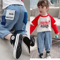 children fashion jeans wear girls casual trousers children pants 2 6 years old children clothing