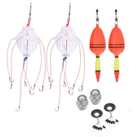 sea fishing tackle fishing float and fishhook 3d eyes fish floating hard fishhook sea cockpit artificial spinning tackle