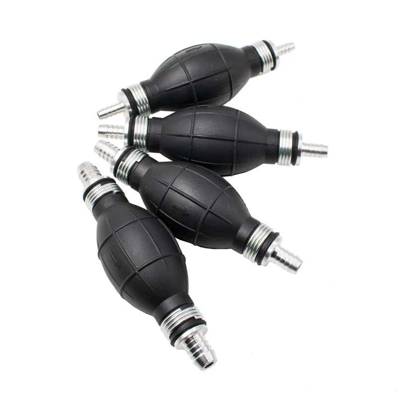 

1Pc Fuel Pump Line Hand Primer Bulb Gas Petrol All Fuels Length Used for Car Boat Marine Outboard Rubber & Aluminum 6/10/12mm