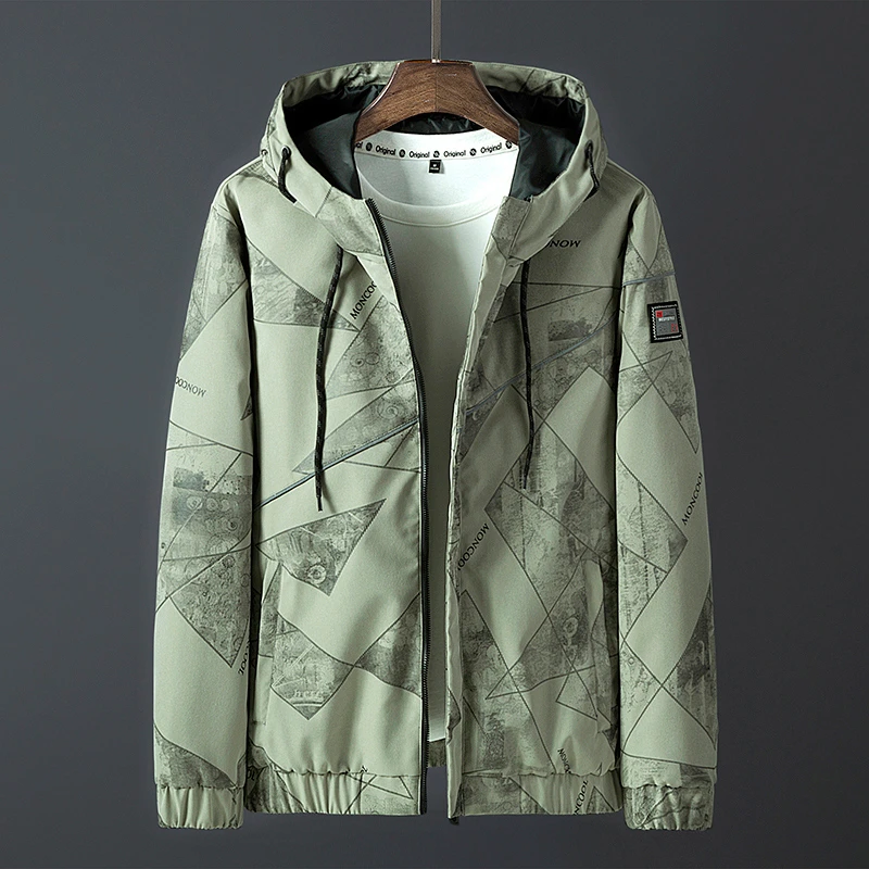 Мужские пальто KKSKY зимняя куртка полиэстер с принтом толстовки капюшоном