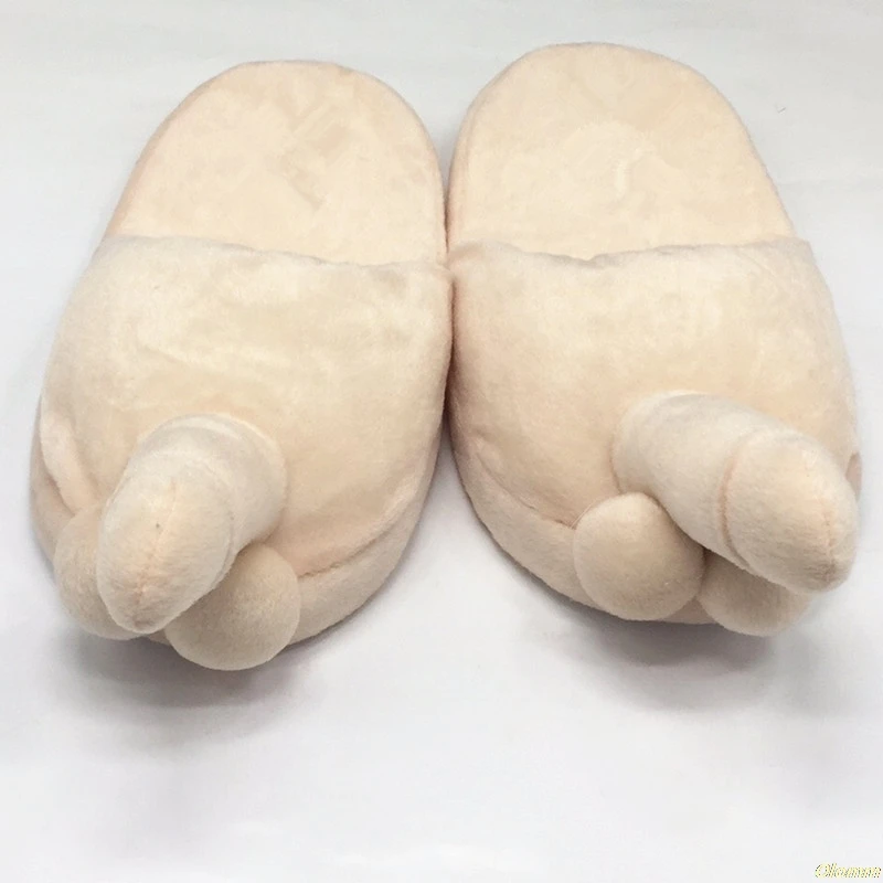 Зимние тапочки для женщин креативные забавные домашние пениса теплая Весенняя