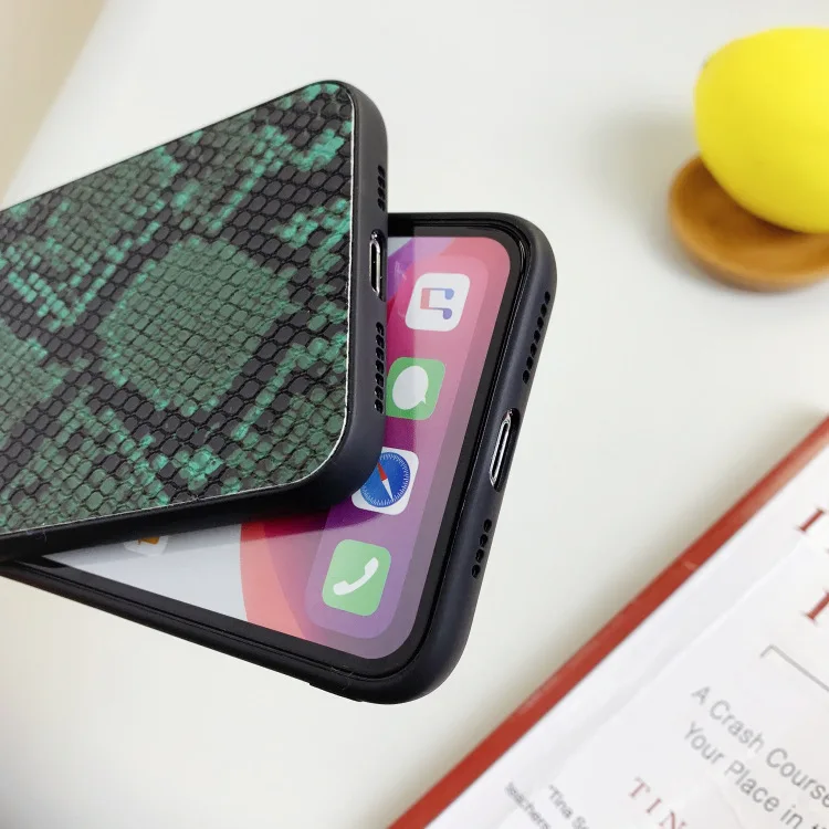 Чехол для телефона из змеиной кожи iphone 11 pro max чехлы X XR XS 8 7 6 6S Plus SE 2020 10 милые цвета