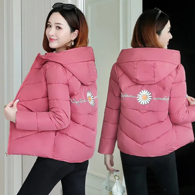 Winter Coat 2021 New Women's Jacket Hooded Jacket Female Down Cotton Jacket Thick Warm Parker Short Coat Loose Casual Jacket