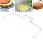 Двухстрочный Регулируемый резак для торта, слайсер из нержавеющей стали, металлический резак для торта, устройство для выпечки, кухонный инструмент для готовки, аксессуары