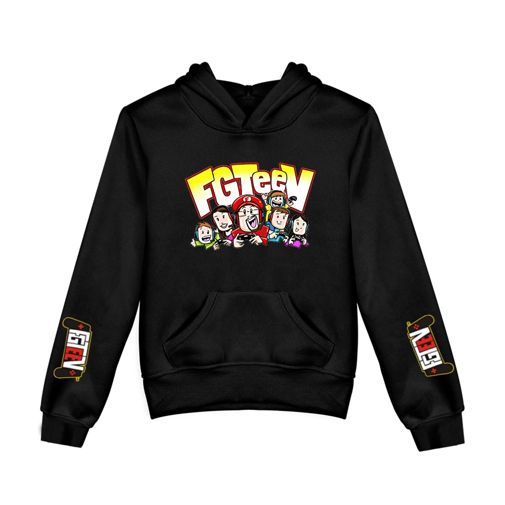 

2020 FGTeeV Merch Children Hoodies Kids Casual Pullover Streetwear FGTeeV Merch Funny Print Hoodie For Boys And Girls