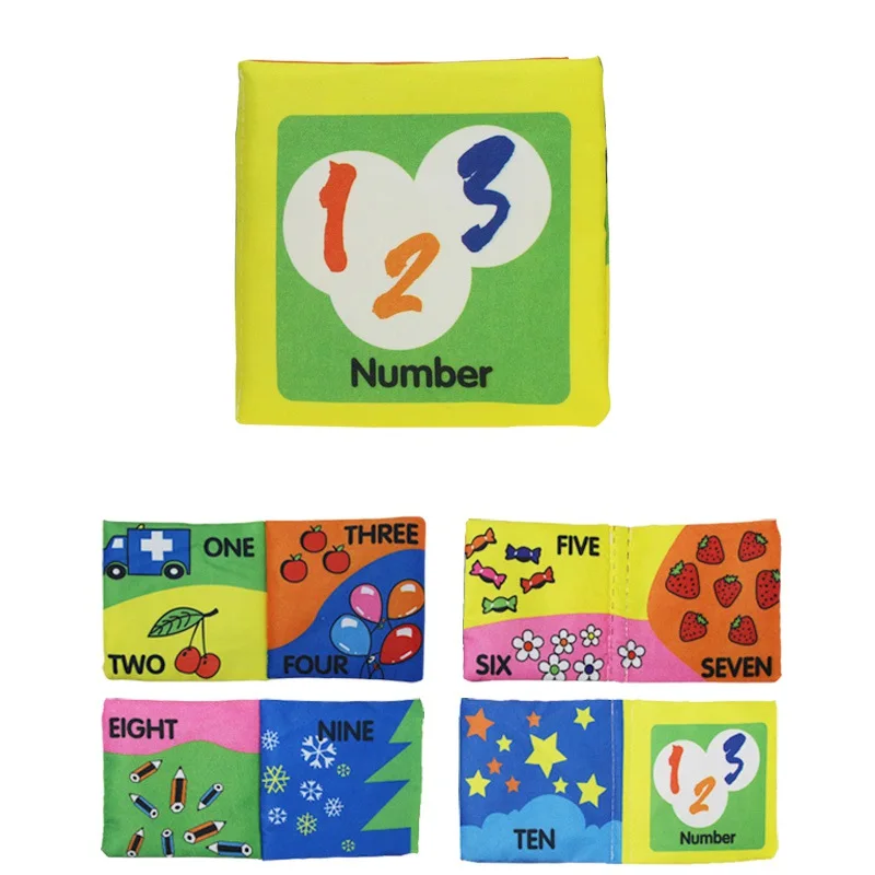 Cloth Baby Book Anti-bite Intelligence Development Educational Toy Soft Cloth Learning Cognize Books Baby Toddler over 1 Years