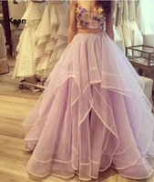 two piece prom dresses strapless special occasion party dress ball gown evening dresses robe de soiree vestidos