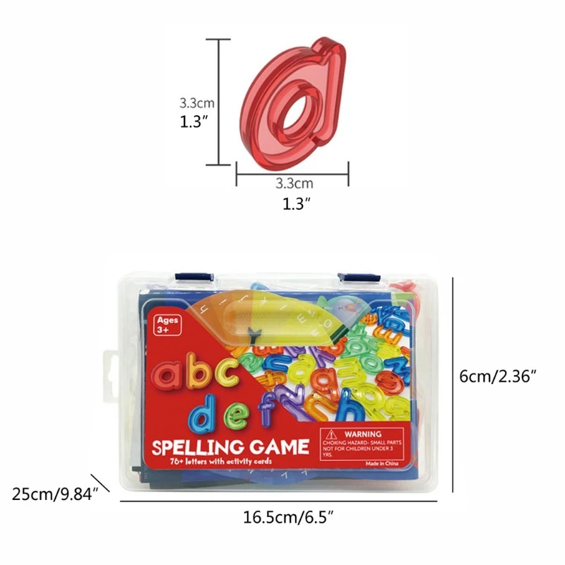 

Toddler See and Spelling Learning Toy Matching Alphabet Word Game 26 lowercase English Letters,Puzzle Toys for Kids Preschool E