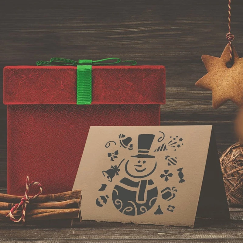 

Christmas Drawing Template Stencil Painting Scrapbooking Stamping Embossing DIY Diary Decorative Art Craft