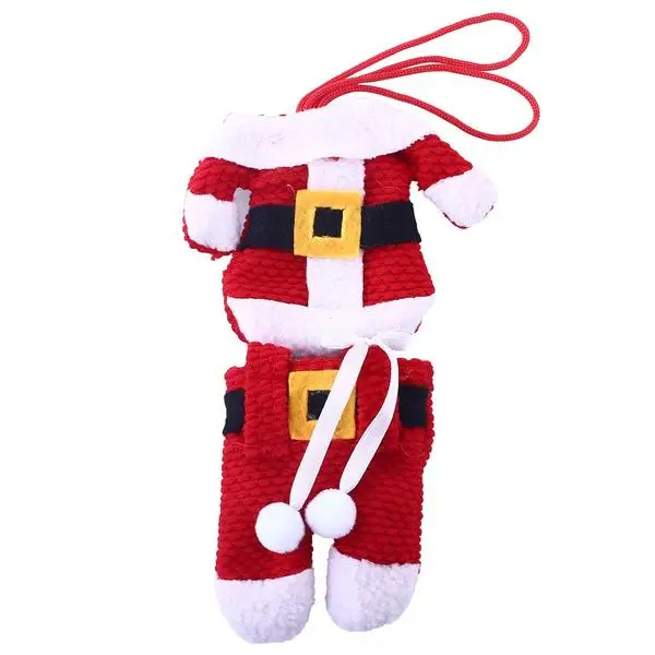 2Pcs New Year Chirstmas Tableware Holder Knife Fork Cutlery Set Skirt Pants Navidad Natal Christmas Decorations for Home2019 | Дом и сад