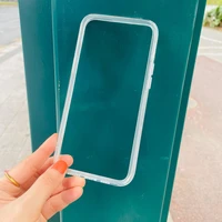 novelty transparent bumper cover for iphone13pro 12pro 12mini 12promax soft clear phone body protection