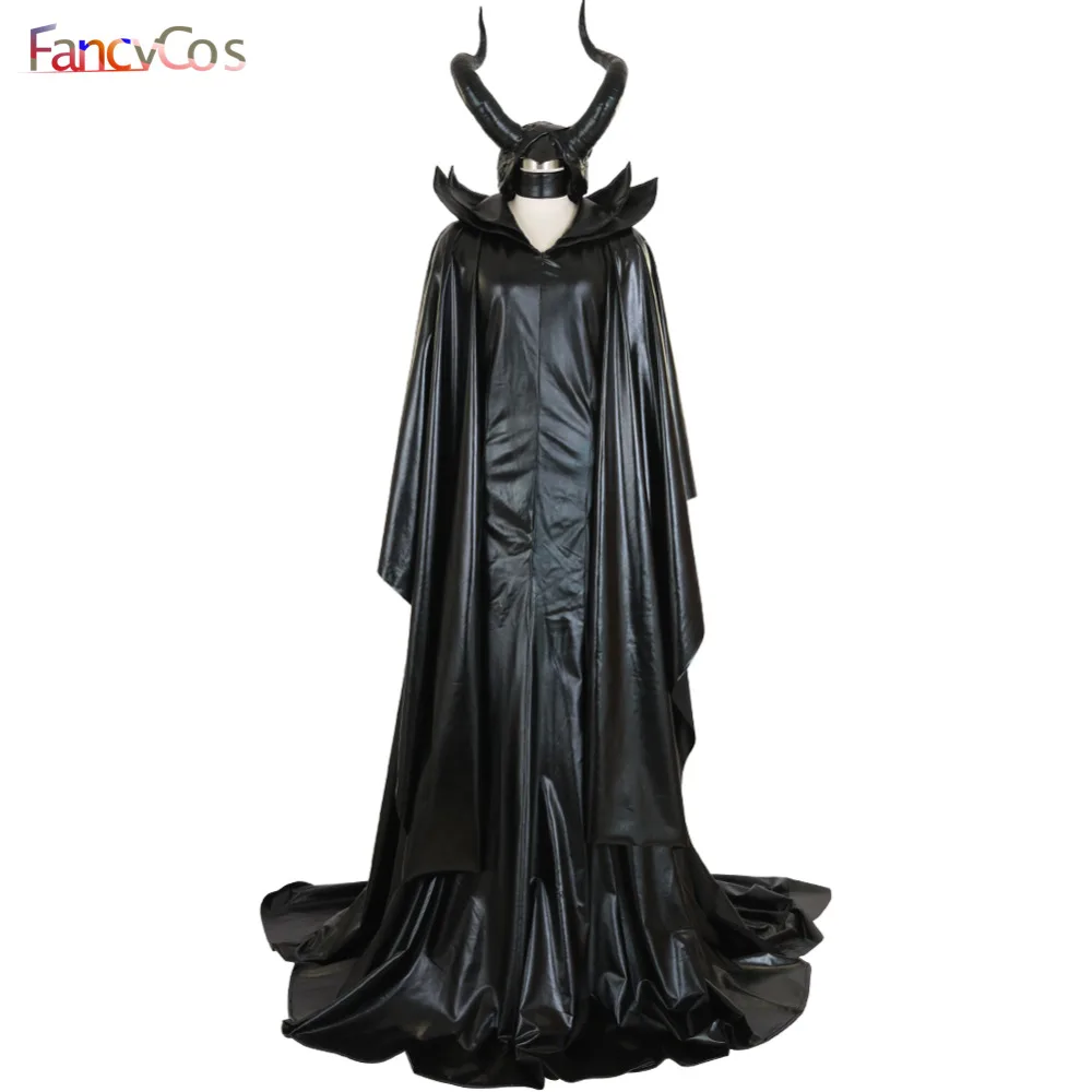 Малефисент платье ведьмы на Хэллоуин головной убор с рогами из искусственной