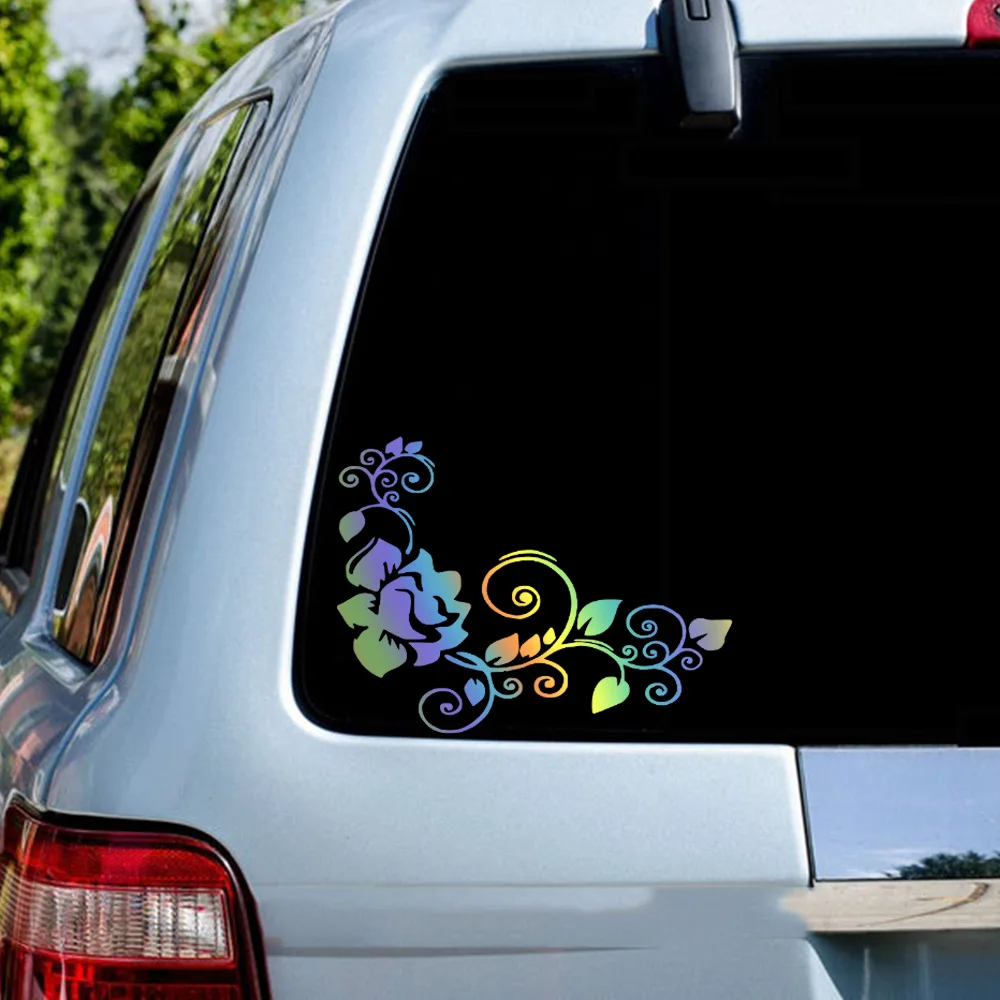 Виниловая пленка наклейки на автомобиль с изображением цветов - купить по